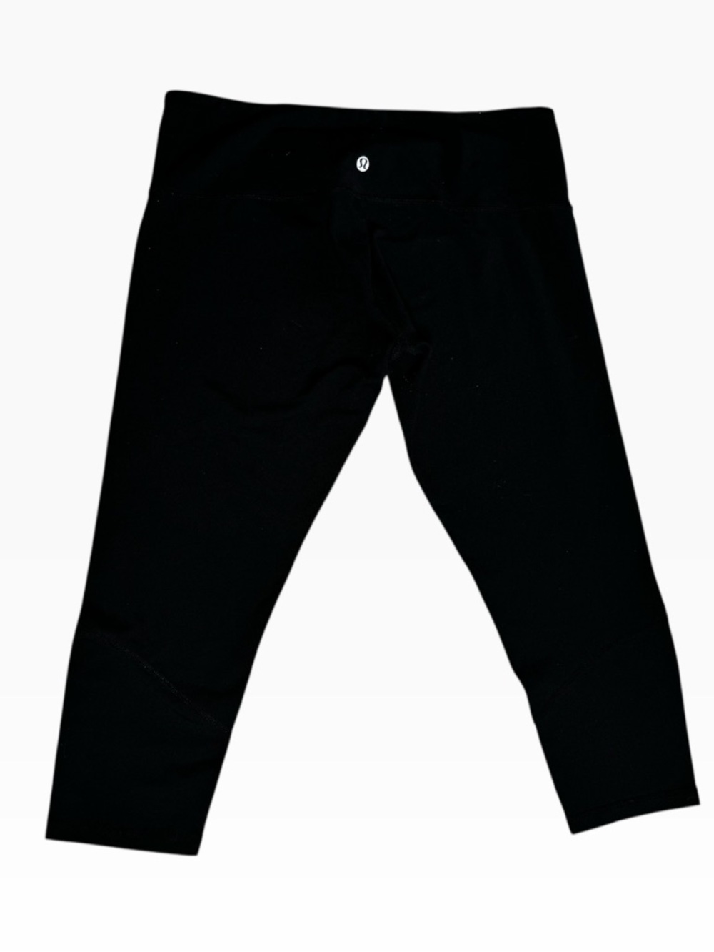 lululemon legging Black With Buttons On Cropped Leg, Pocket Rare Vintage size:12